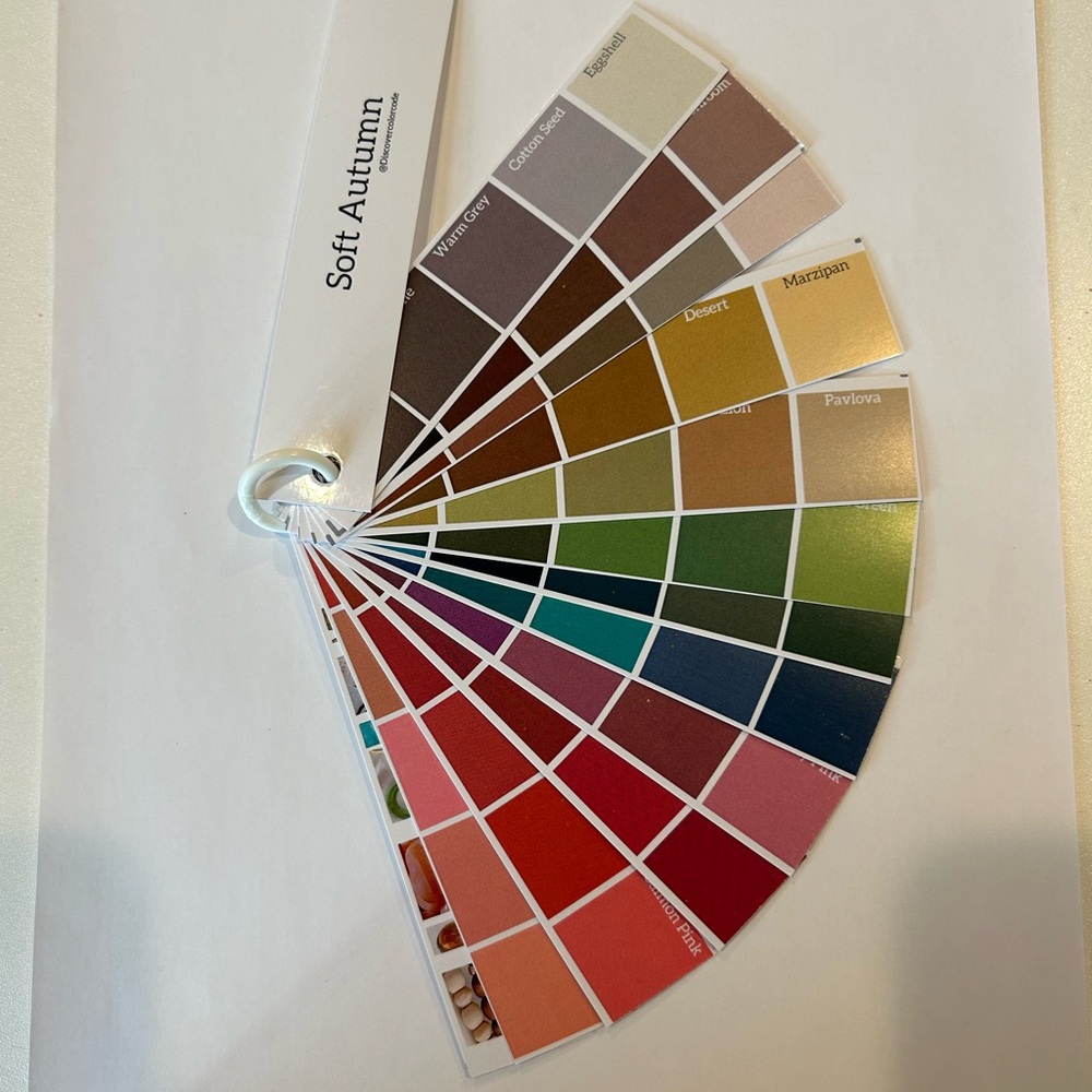 Soft Autumn Color Swatch Fan - Picture 3 of 3